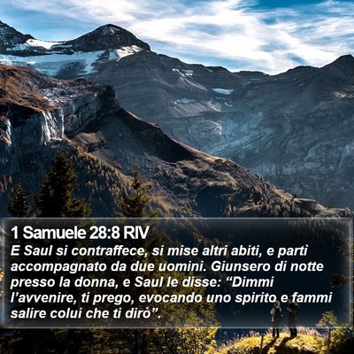 1 Samuele 28:8 RIV Bible Verse Image