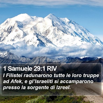 1 Samuele 29:1 RIV Bible Verse Image