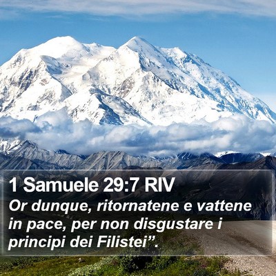1 Samuele 29:7 RIV Bible Verse Image