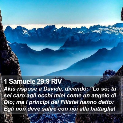 1 Samuele 29:9 RIV Bible Verse Image