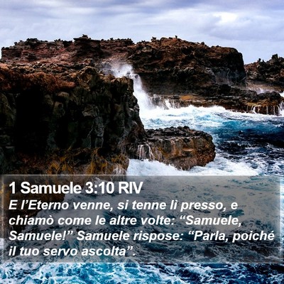 1 Samuele 3:10 RIV Bible Verse Image