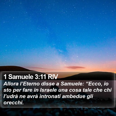 1 Samuele 3:11 RIV Bible Verse Image