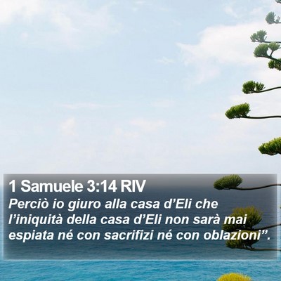 1 Samuele 3:14 RIV Bible Verse Image