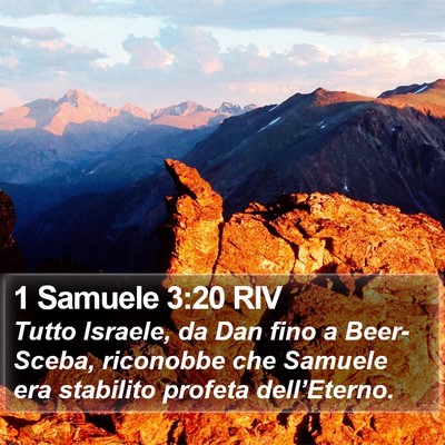 1 Samuele 3:20 RIV Bible Verse Image