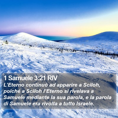 1 Samuele 3:21 RIV Bible Verse Image
