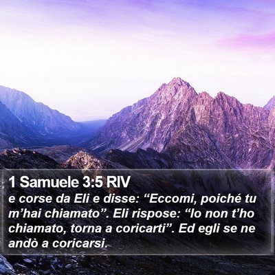 1 Samuele 3:5 RIV Bible Verse Image