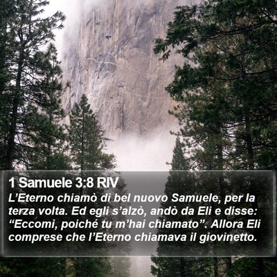 1 Samuele 3:8 RIV Bible Verse Image