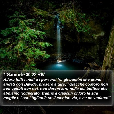 1 Samuele 30:22 RIV Bible Verse Image