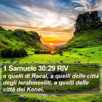 1 Samuele 30:29 RIV Bible Verse Image