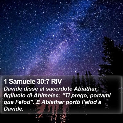 1 Samuele 30:7 RIV Bible Verse Image