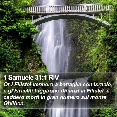 1 Samuele 31:1 RIV Bible Verse Image