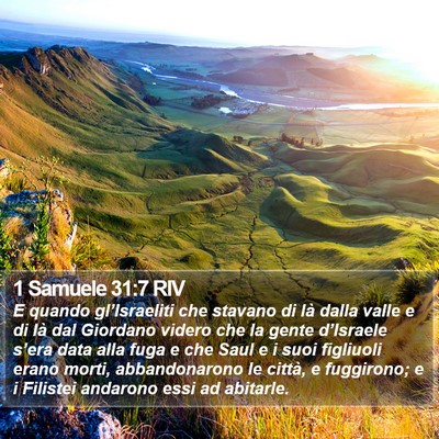 1 Samuele 31:7 RIV Bible Verse Image