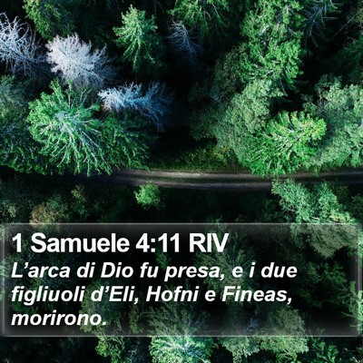 1 Samuele 4:11 RIV Bible Verse Image