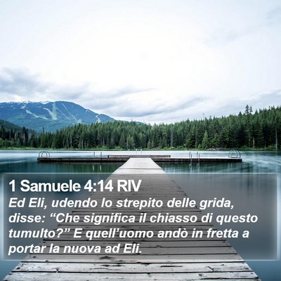1 Samuele 4:14 RIV Bible Verse Image