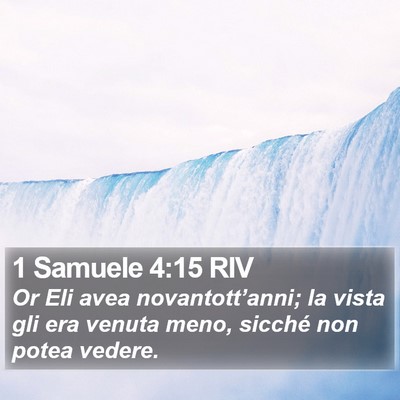 1 Samuele 4:15 RIV Bible Verse Image