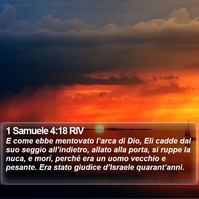1 Samuele 4:18 RIV Bible Verse Image