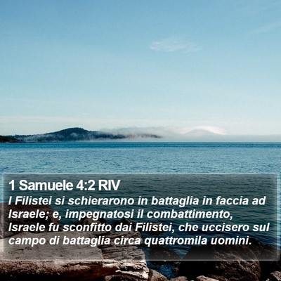 1 Samuele 4:2 RIV Bible Verse Image