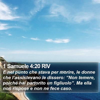 1 Samuele 4:20 RIV Bible Verse Image