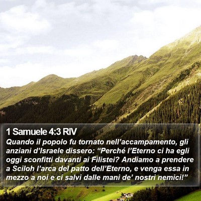 1 Samuele 4:3 RIV Bible Verse Image