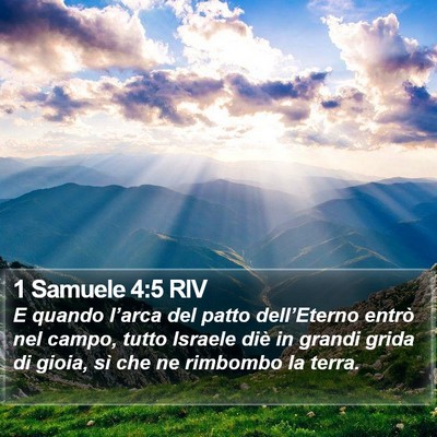 1 Samuele 4:5 RIV Bible Verse Image