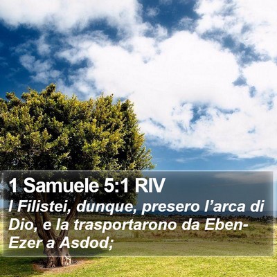 1 Samuele 5:1 RIV Bible Verse Image