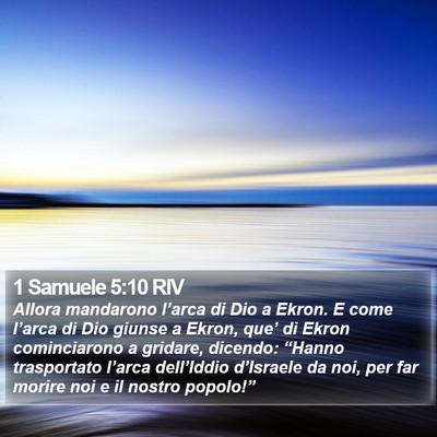 1 Samuele 5:10 RIV Bible Verse Image