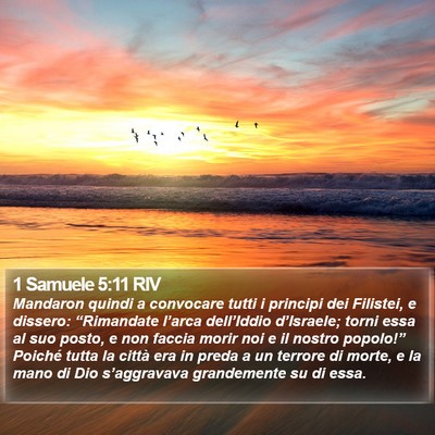 1 Samuele 5:11 RIV Bible Verse Image