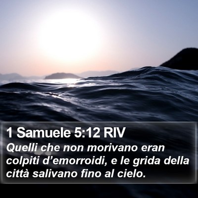1 Samuele 5:12 RIV Bible Verse Image