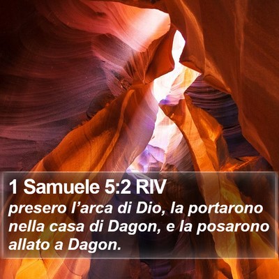 1 Samuele 5:2 RIV Bible Verse Image