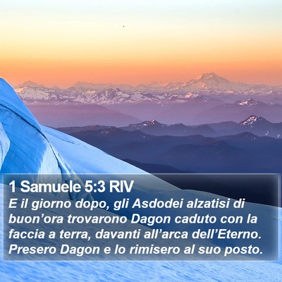 1 Samuele 5:3 RIV Bible Verse Image
