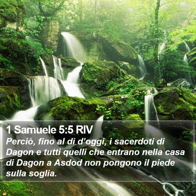 1 Samuele 5:5 RIV Bible Verse Image