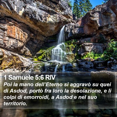1 Samuele 5:6 RIV Bible Verse Image