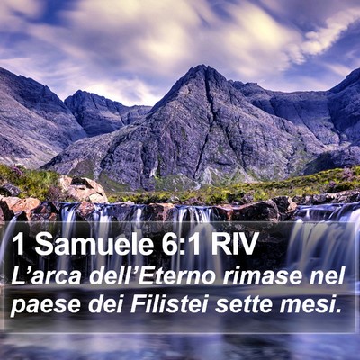 1 Samuele 6:1 RIV Bible Verse Image