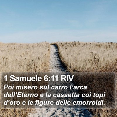 1 Samuele 6:11 RIV Bible Verse Image