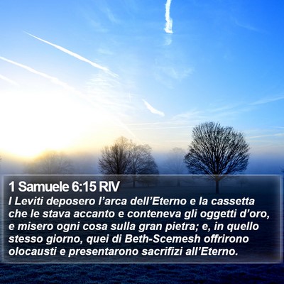 1 Samuele 6:15 RIV Bible Verse Image