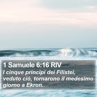 1 Samuele 6:16 RIV Bible Verse Image