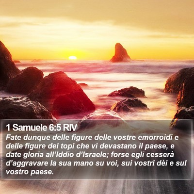 1 Samuele 6:5 RIV Bible Verse Image