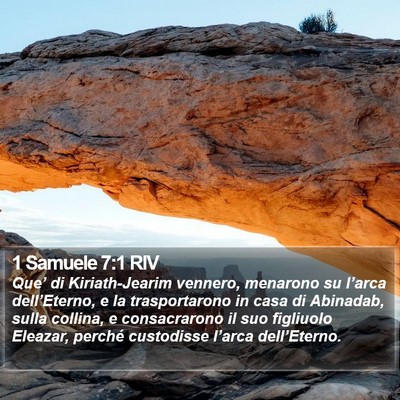 1 Samuele 7:1 RIV Bible Verse Image