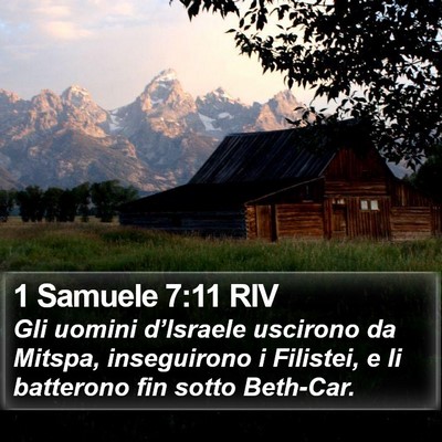 1 Samuele 7:11 RIV Bible Verse Image