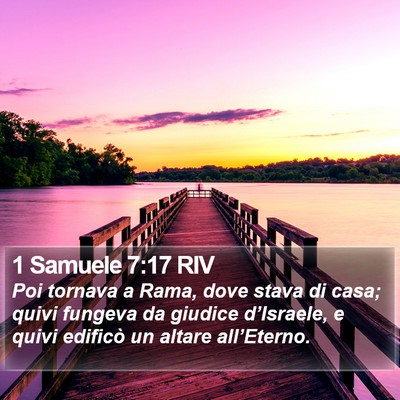 1 Samuele 7:17 RIV Bible Verse Image
