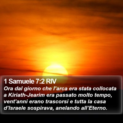 1 Samuele 7:2 RIV Bible Verse Image