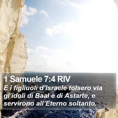 1 Samuele 7:4 RIV Bible Verse Image