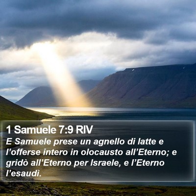 1 Samuele 7:9 RIV Bible Verse Image