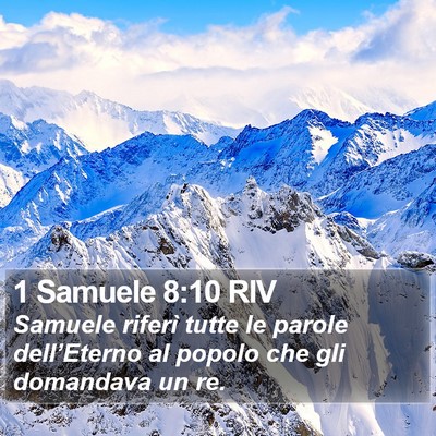 1 Samuele 8:10 RIV Bible Verse Image