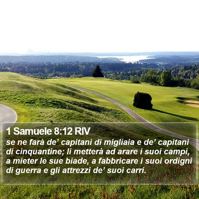 1 Samuele 8:12 RIV Bible Verse Image