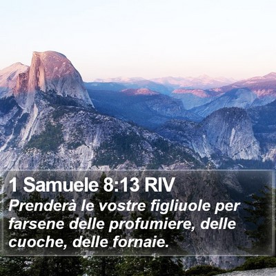 1 Samuele 8:13 RIV Bible Verse Image