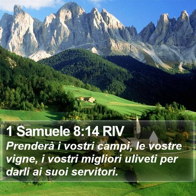 1 Samuele 8:14 RIV Bible Verse Image