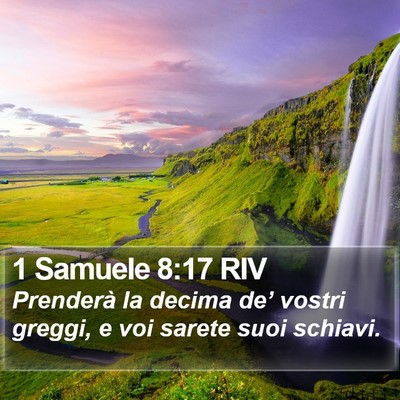 1 Samuele 8:17 RIV Bible Verse Image
