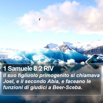 1 Samuele 8:2 RIV Bible Verse Image