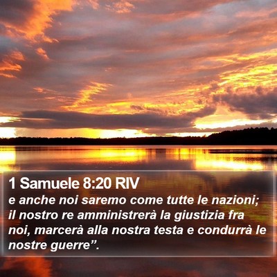 1 Samuele 8:20 RIV Bible Verse Image